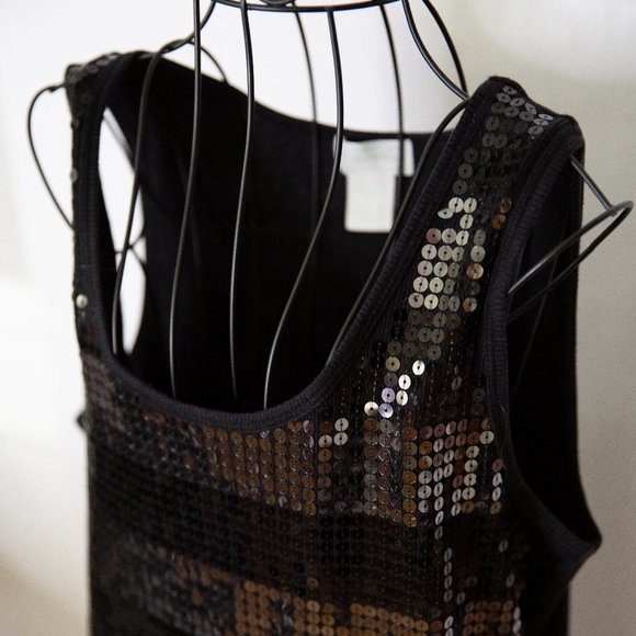 Maurice's Black/Silver SequinTank - Picture 5 of 8